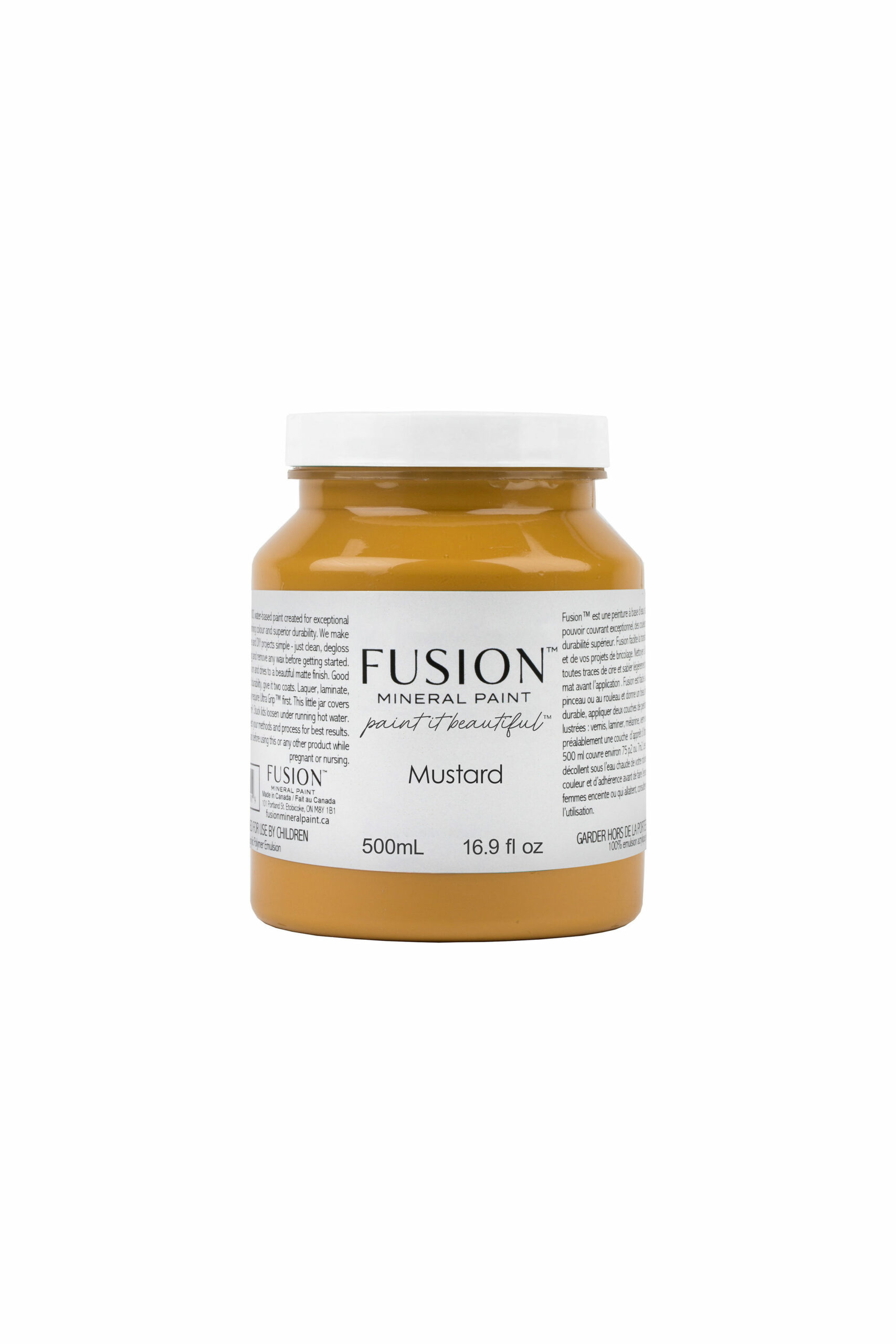 fusion mineral paint mustard pint