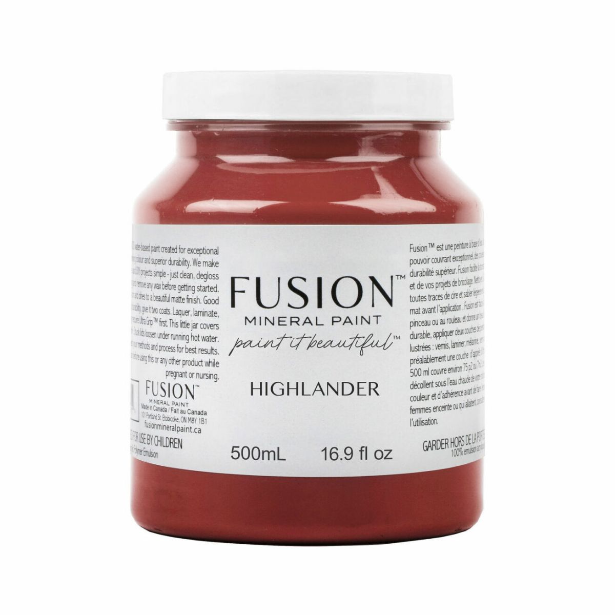 fusion mineral paint highlander pint 1