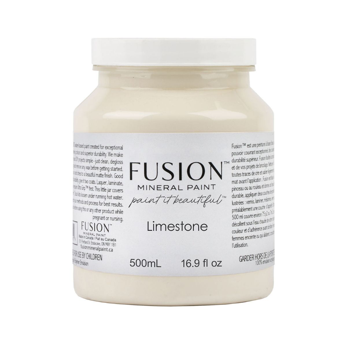 fusion mineral paint limestone pint