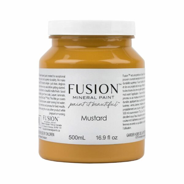 fusion mineral paint mustard pint